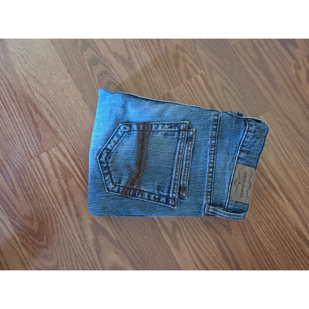 Cody James Boys Medium Wash Western Denim Jeans Size 16 Regular Bootcut Stretch